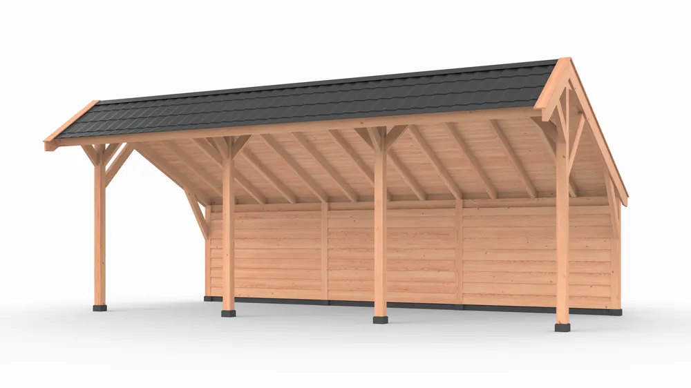Meest Verkocht Douglas kapschuur, 750 x 300, met achterwand, Westwood Comfort