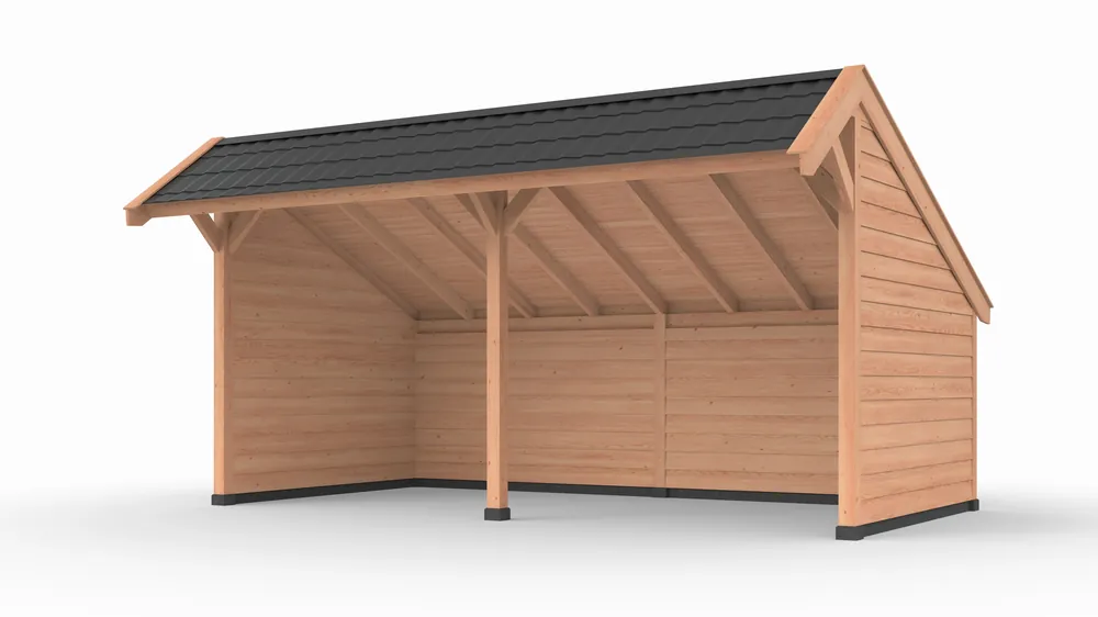 Douglas DIY kapschuur, 600 x 300, met achterwand en twee zijwanden, Westwood Actieprijs