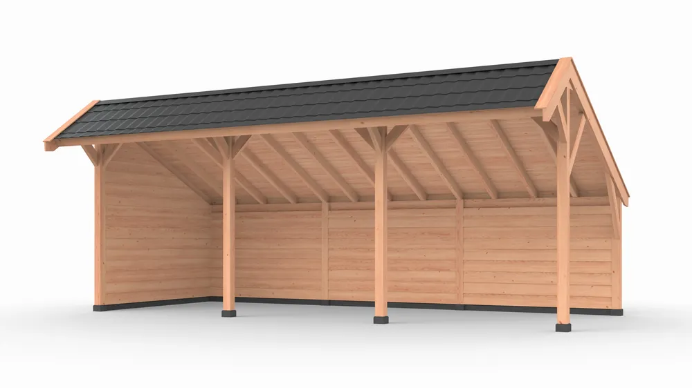 Douglas DIY kapschuur, 750 x 300, met achterwand en zijwand, Westwood Lage Prijs