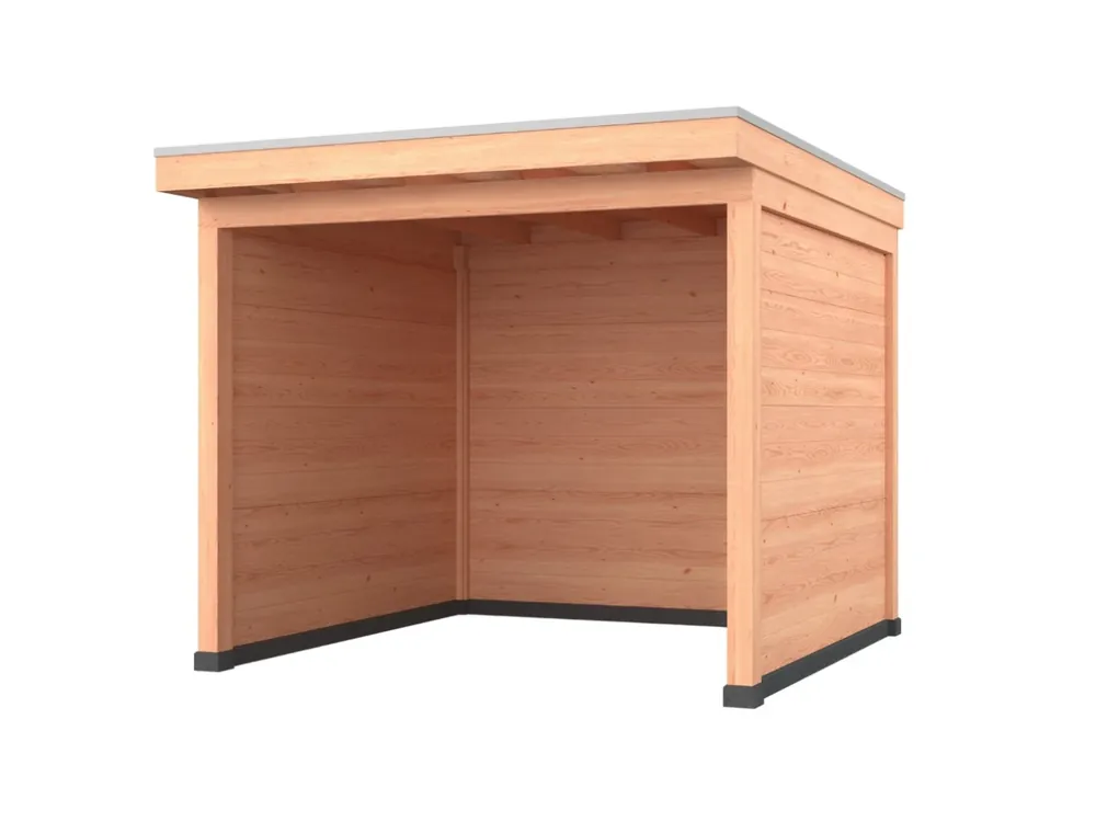 Douglas overkapping, 300 x 300, met achterwand en twee zijwanden, Westwood Comfort Beste Prijs