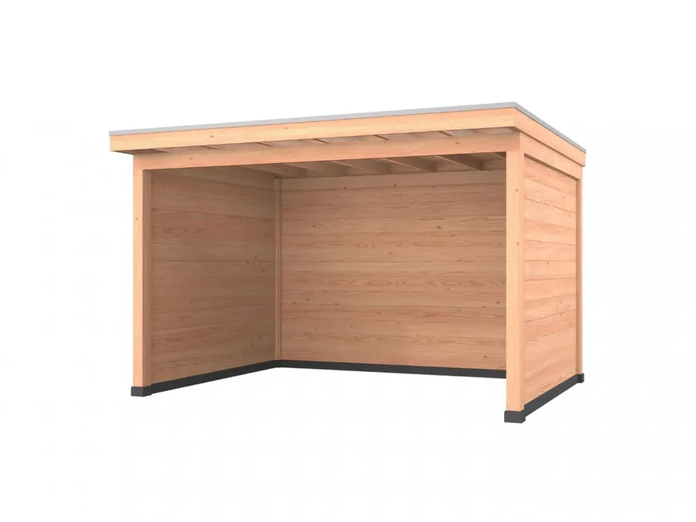 Weekendaanbieding Douglas overkapping, 400 x 300, met achterwand en twee zijwanden, Westwood Comfort