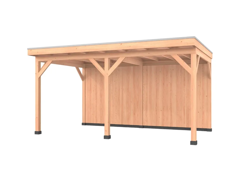 Douglas overkapping, 500 x 300, met achterwand, Westwood Comfort Fabrieksprijs
