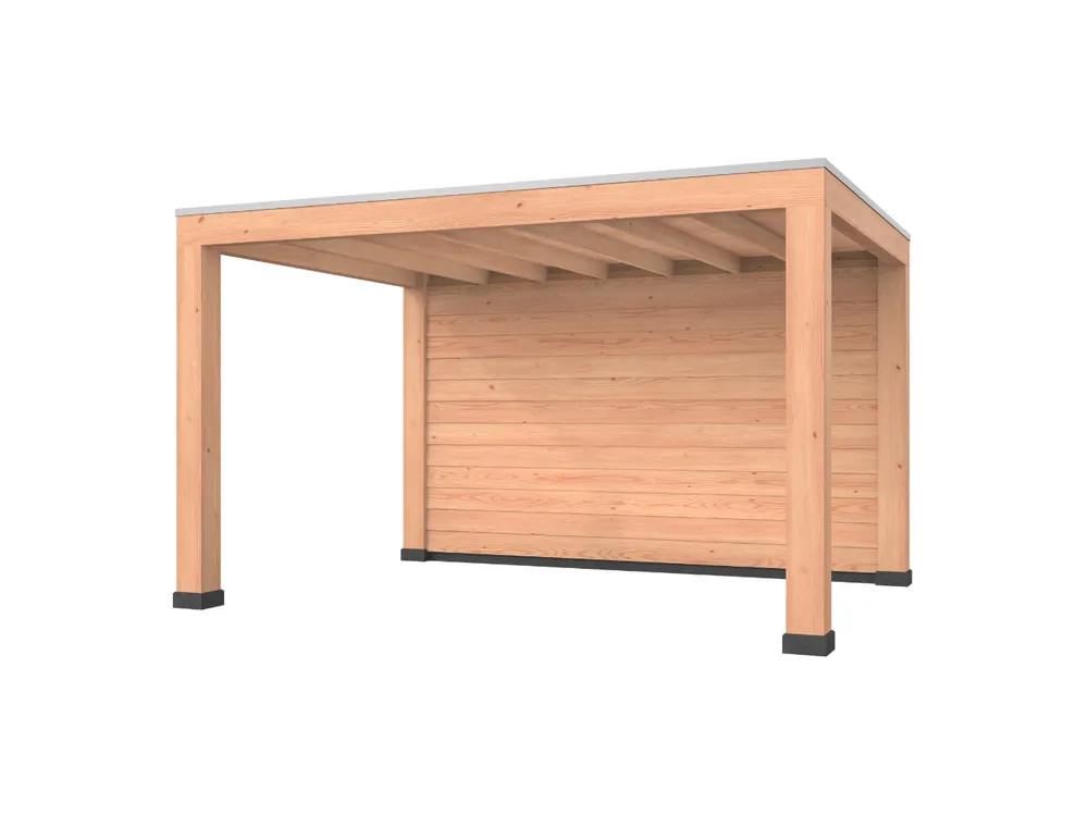 Weekendaanbieding Douglas overkapping, 400 x 300, met achterwand, Westwood Modern