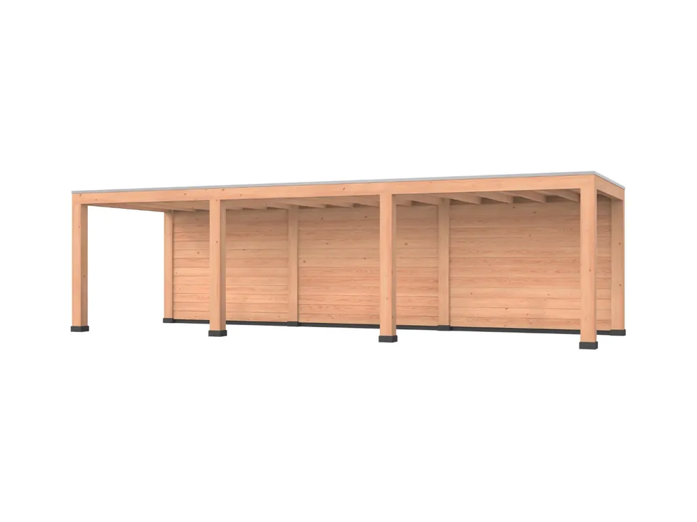 Dagaanbieding Douglas overkapping, 900 x 300, met achterwand, Westwood Modern