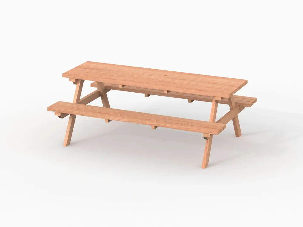 Premium Douglas Picknicktafel Geschaafd - Lengte 240 cm