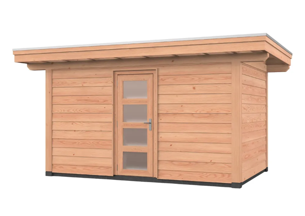 Op = Op Douglas overkapping, 500 x 300, met schuur, Westwood Vrijbuiter