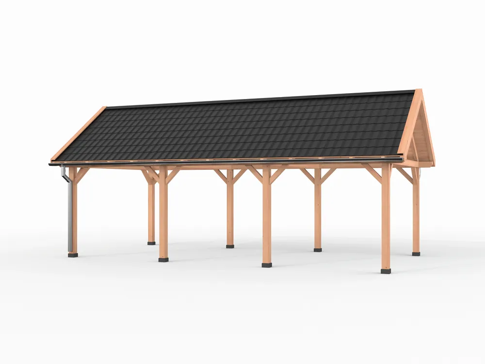 Populair Douglas overkapping zadeldak, 900 x 400, Westwood Vrijbuiter