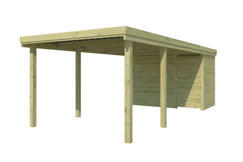 Woodlands Carport Q-Line Bremen QB 307 x 720 cm Populair