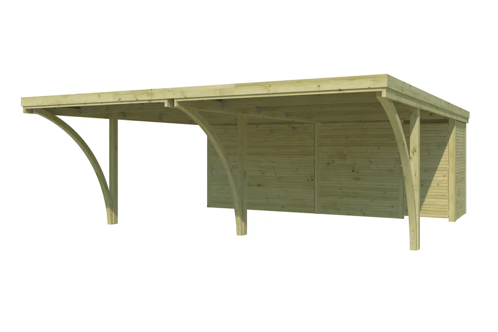 Woodlands Carport Q-Line Milan QB 594 x 720 cm Exclusieve Aanbieding