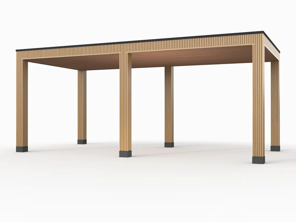 Douglas overkapping, 600 x 300, Westwood Rhombus Red Cedar Favoriet
