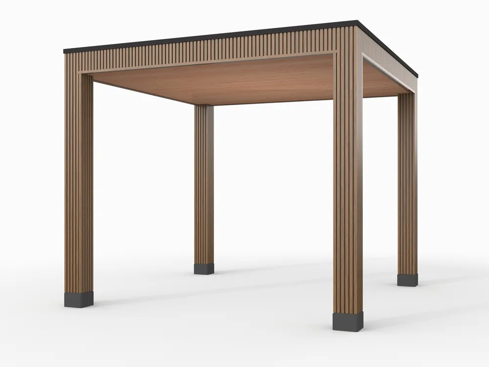 Douglas overkapping, 300 x 300, Westwood Rhombus Teak Voordeelprijs