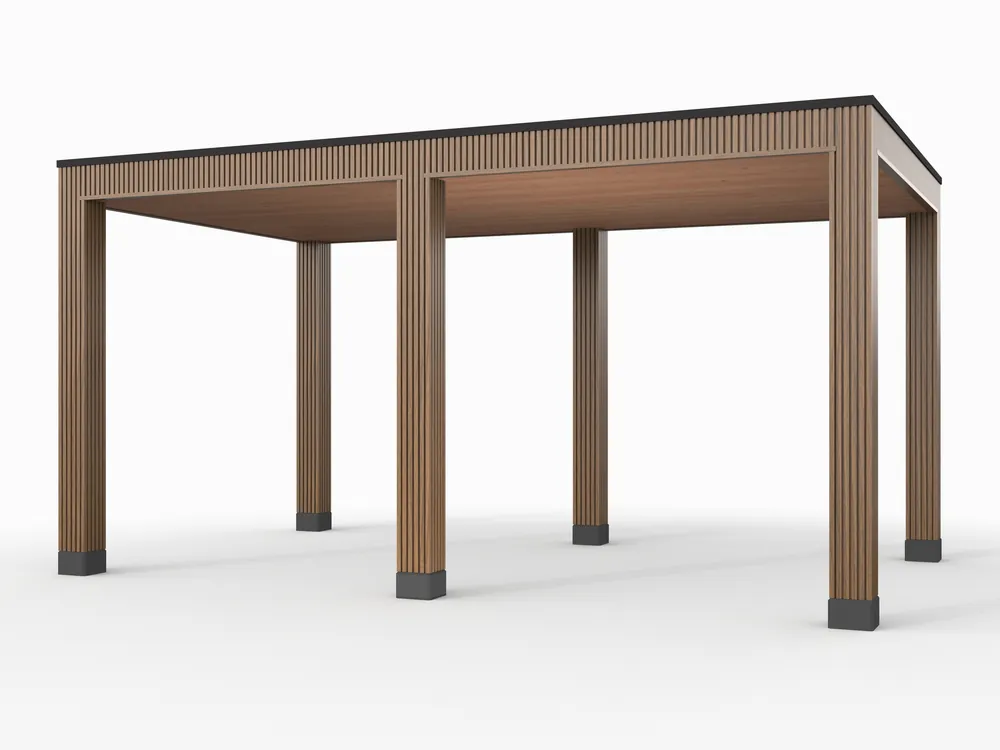 Douglas overkapping, 500 x 300, Westwood Rhombus Teak Fabrieksprijs