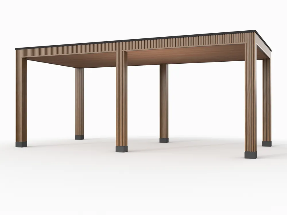 Douglas overkapping, 600 x 300, Westwood Rhombus Teak Op = Op