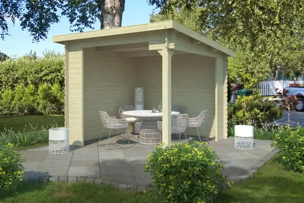 Speciale Aanbieding Outdoor Life Blokhut Lara 275 x 275 cm