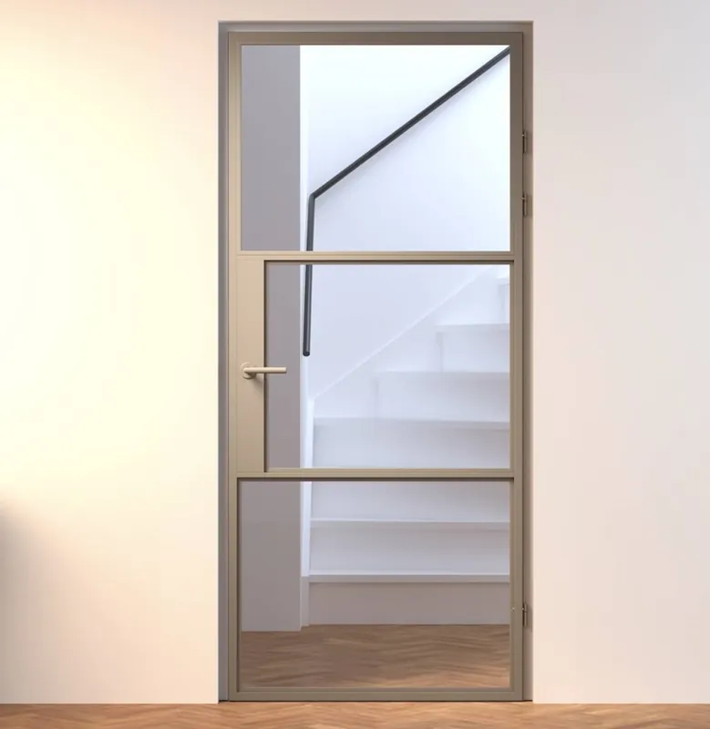 Aluminium binnendeur Maia Brons Opdek Premium