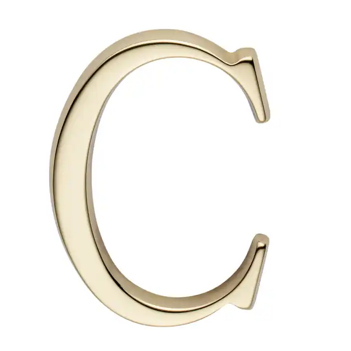 Actieprijs Huisletter C MESSING
