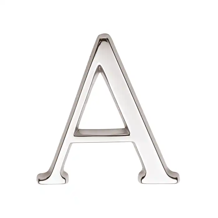 Premium Huisletter A CHROOM