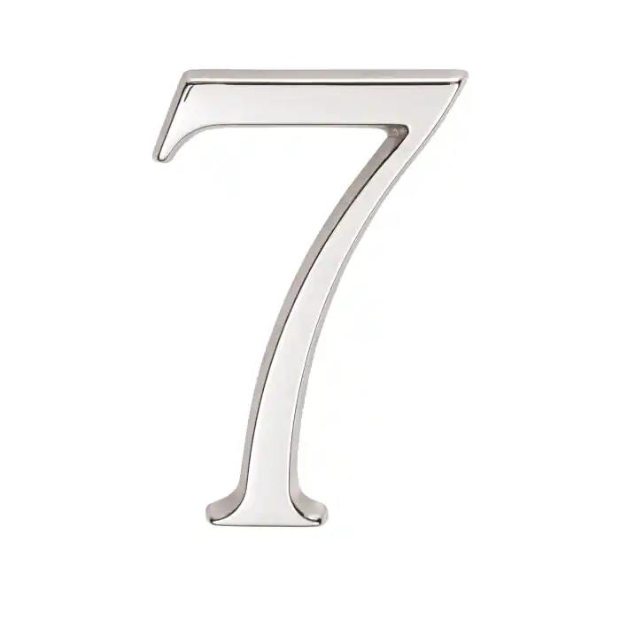 Merkproduct Huiscijfer nr. 7 CHROOM