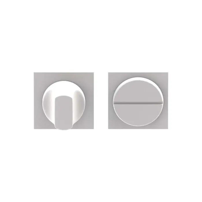 Gecertificeerd Toiletgarnituur squared minimal WIT