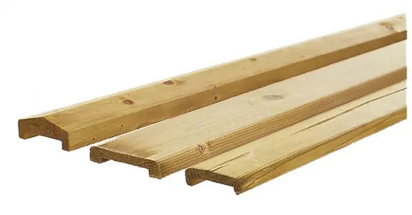 Hardhouten palen geschaafd 65x65 Premium