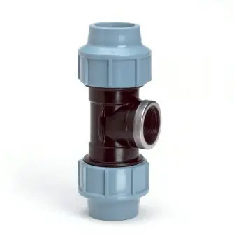 Tyleen T-stuk x binnendraad 75mm x 2,5" x 75mm - Unidelta Must-Have
