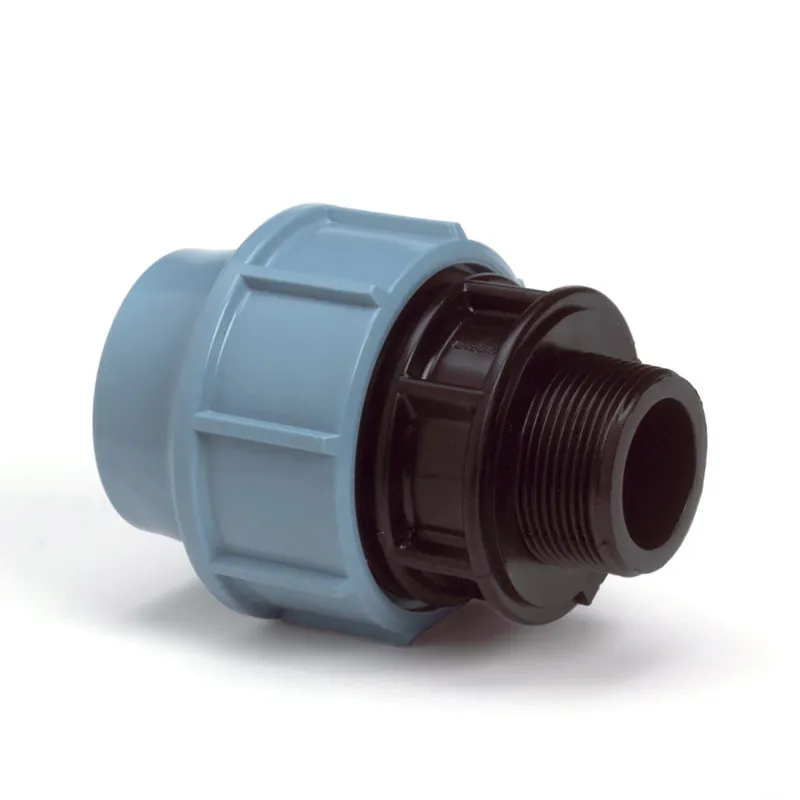 Gereduceerde Prijs Tyleen koppeling x buitendraad 25mm x 1" - Unidelta PE koppeling