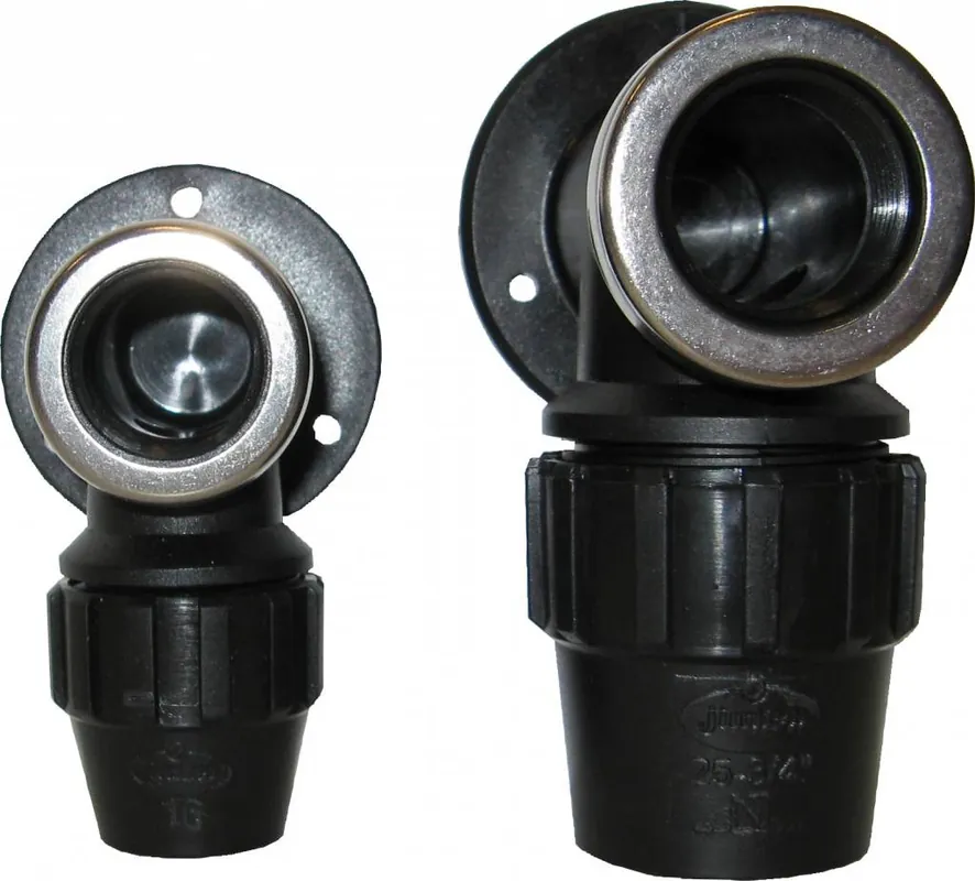 PP muurplaat Ø 40 mm x 1 1/4" met verstevigingsring Direct Verzonden