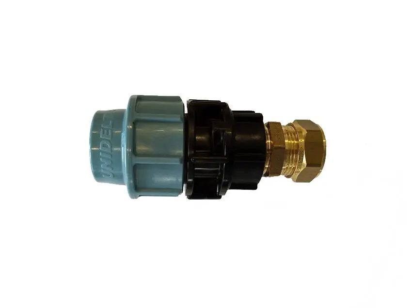 Tyleen - koper overgangskoppeling 25 x 15mm - Unidelta Finale Uitverkoop