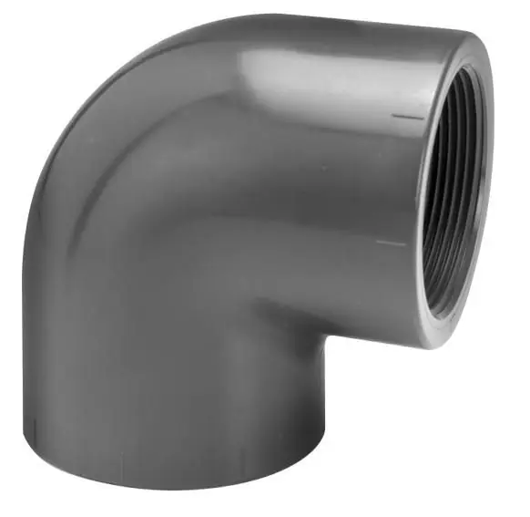 PVC knie 90 graden met binnendraad Ø 50 mm x 1 1/2" Exclusieve Aanbieding