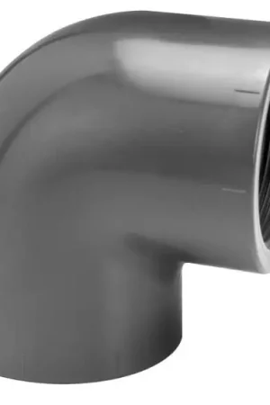 Beperkt Aanbod PVC knie 90 graden met binnendraad Ø 63 mm x 1 1/2"