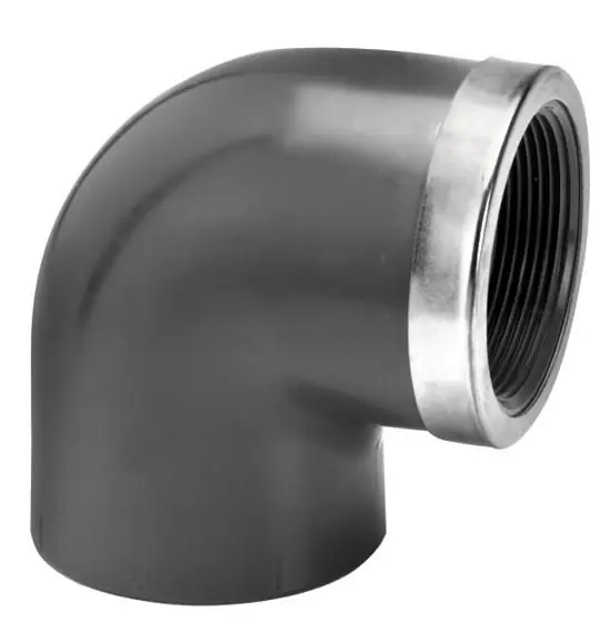 Direct Beschikbaar PVC knie 90 graden met binnendraad en ring Ø 110 x 4‘‘