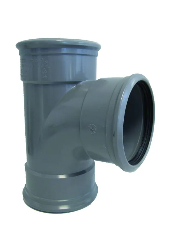 Populair PVC T-stuk 88 graden 315 mm SN8 (3 x manchet)