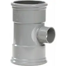 Laatste Versie PVC verloop T-stuk 88 graden 110 x 75 mm 2x manchet 1x lijm