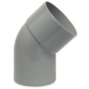 Koop Vandaag PVC HWA bocht 45 graden 80 mm mof/spie