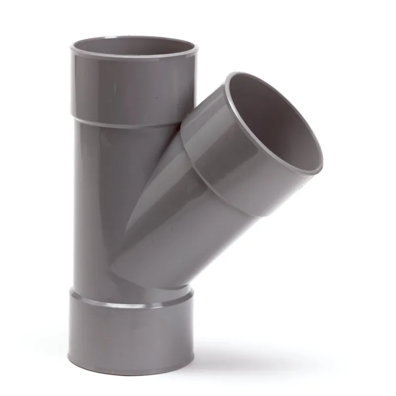 PVC T-stuk 45 graden 110 mm (mof/mof - lijm) Hoge Kwaliteit