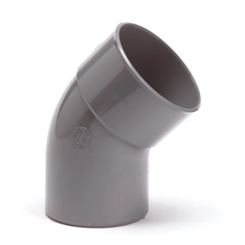 Lage Prijs PVC bocht 45 graden 90 mm mof/spie - lijm