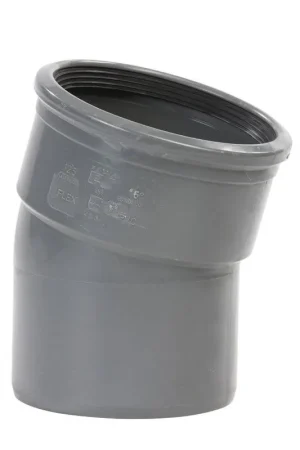 Alleen Vandaag PVC bocht 15 graden 125 mm SN8 manchet/spie