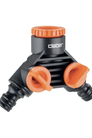 Claber verdeelstuk 2-weg klik ½" ¾" binnendraad Lage Kosten