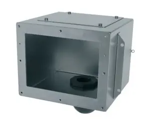 Laatste Versie Skimmer body A-202 behuizing met Ø50 overloop RVS-316