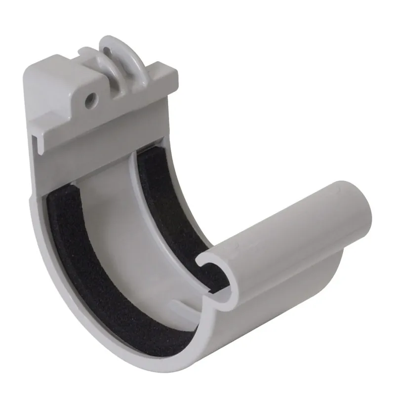 Uitverkoop PVC mastgoot verbindingstuk 70 mm, Grijs, Nicoll