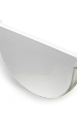 Koop Vandaag PVC mastgoot eindstuk voor gootuitloop / goot 70 mm, Wit, Nicoll