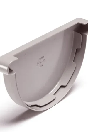 Favoriet PVC mastgoot eindstuk voor goot 115 mm, Grijs, Nicoll