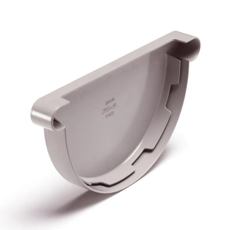 Favoriet PVC mastgoot eindstuk voor goot 115 mm, Grijs, Nicoll
