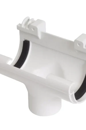 Lage Prijs PVC mastgoot gootuitloop 70 mm x 50 mm, Wit, Nicoll