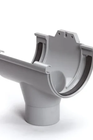 Hete Deal PVC mastgoot gootuitloop 115 mm x 80 mm, Grijs, Nicoll