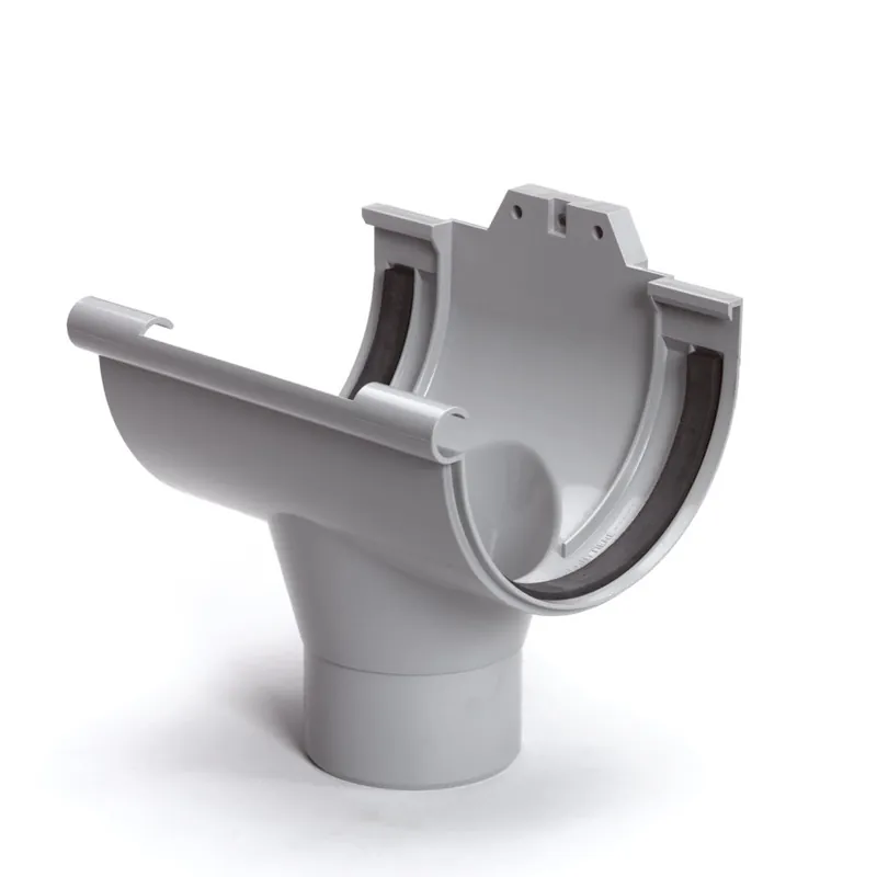 Veilige Betaling PVC mastgoot gootuitloop 170 mm x 100 mm, Grijs, Nicoll