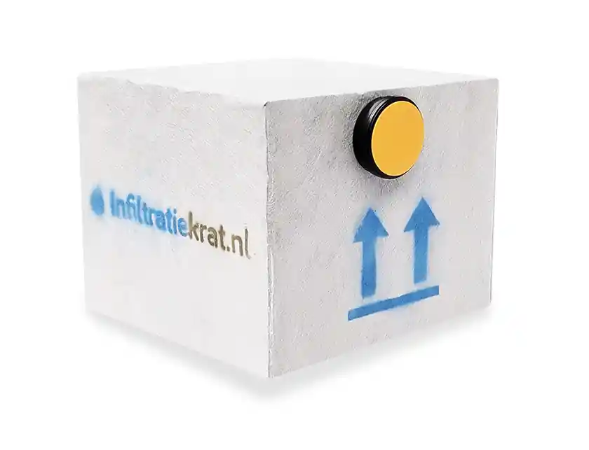 Infiltratiekrat 150 liter zwaar - 60 x 60 x 40 cm 2 x 125 mm Nu Kopen