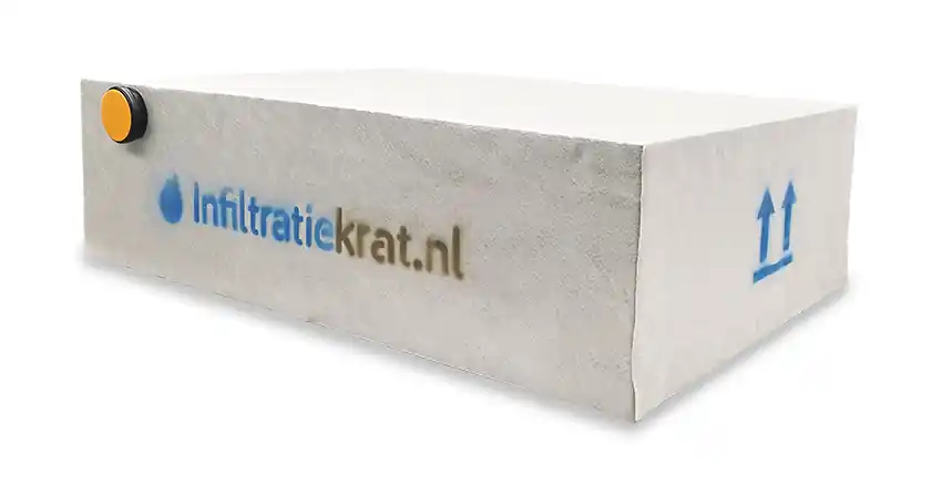Beperkt Aanbod Infiltratiekrat 1300 liter standaard - 180 x 120 x 60 cm 2 x 125 mm