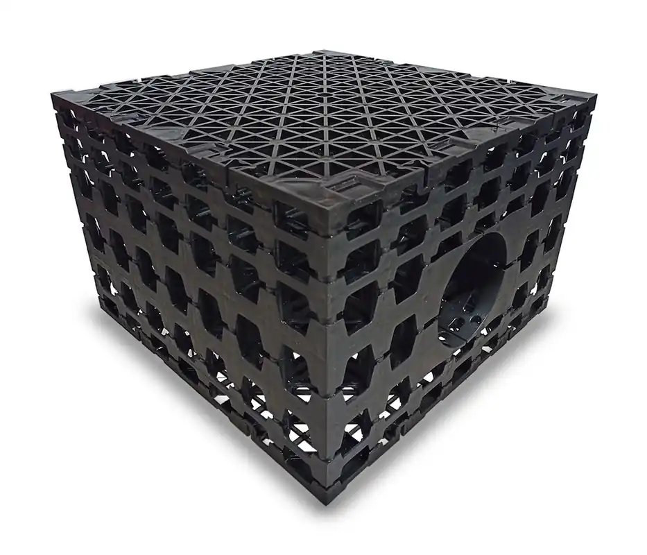 Dagaanbieding Infiltratiekrat 200 liter zwaar kaal - 60 x 60 x 60 cm 2 x 175 mm