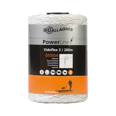 Beperkte Voorraad Vidoflex 2*3 WIT 200 Meter
